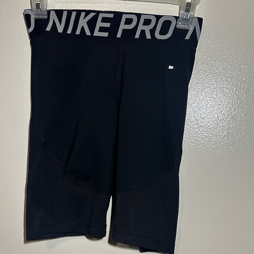 Nike Pro Black and Gray Athletic Shorts